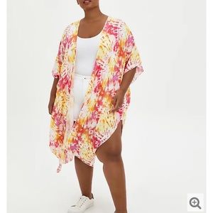 Torrid size 2 tie-dye kimono duster